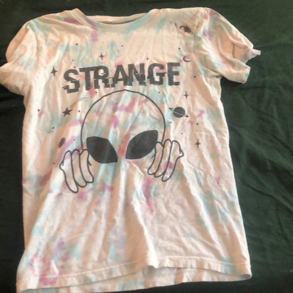 Aliens tie dye shirt